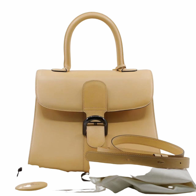 top handle brilliant MM beige pink - L'UXE LINK