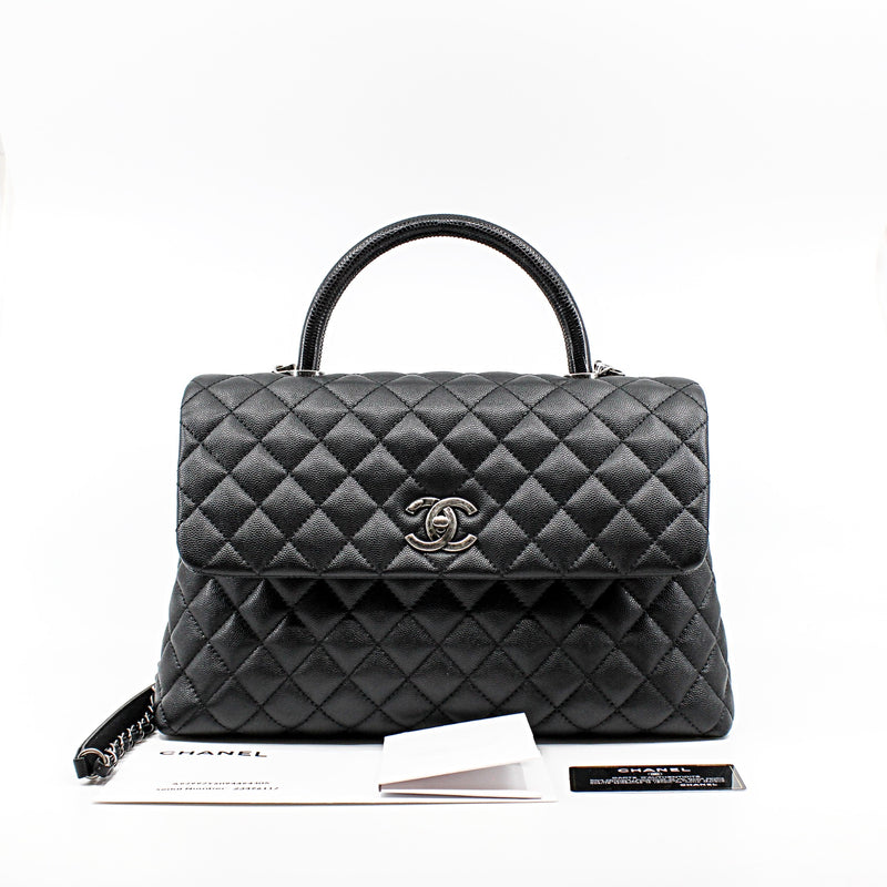 coco handle medium lizerd black  seri23