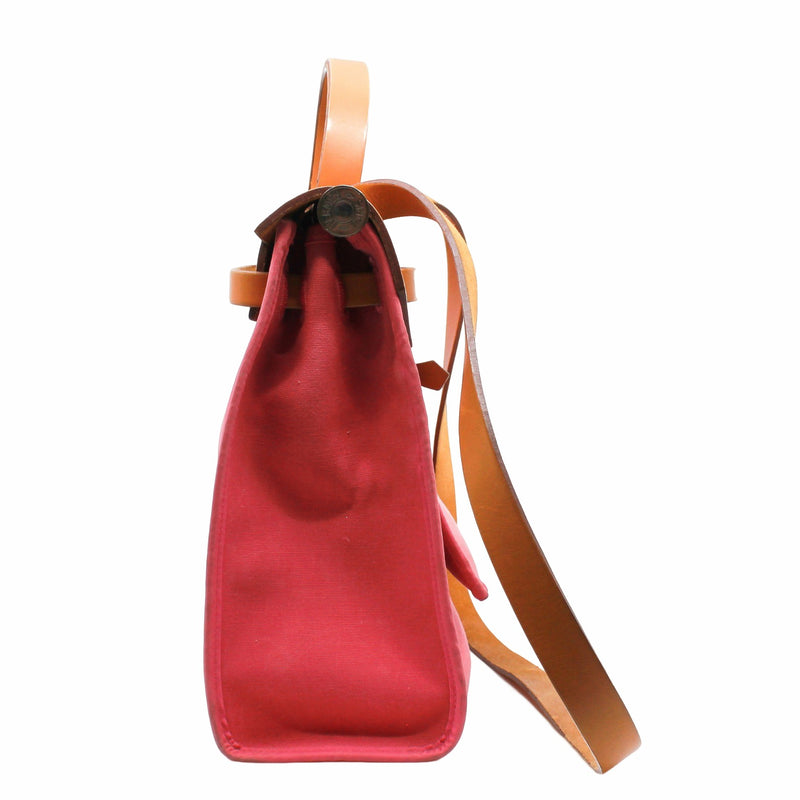 herbag 31cm fabric pink phw - L'UXE LINK