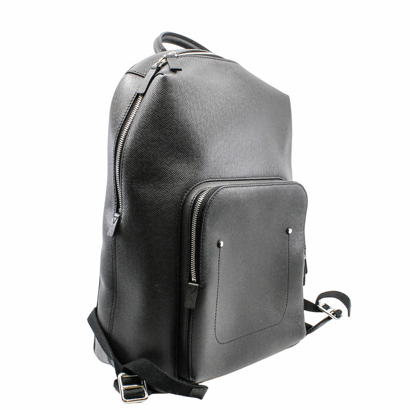 man backpack taiga leather black phw - L'UXE LINK