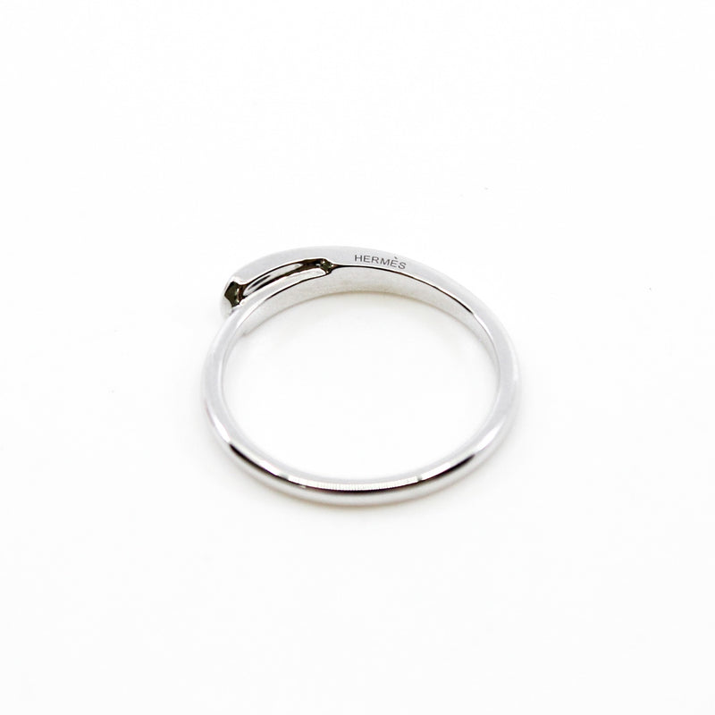 chaine d'ancre punk 18k wg little diamond ring#52 - L'UXE LINK