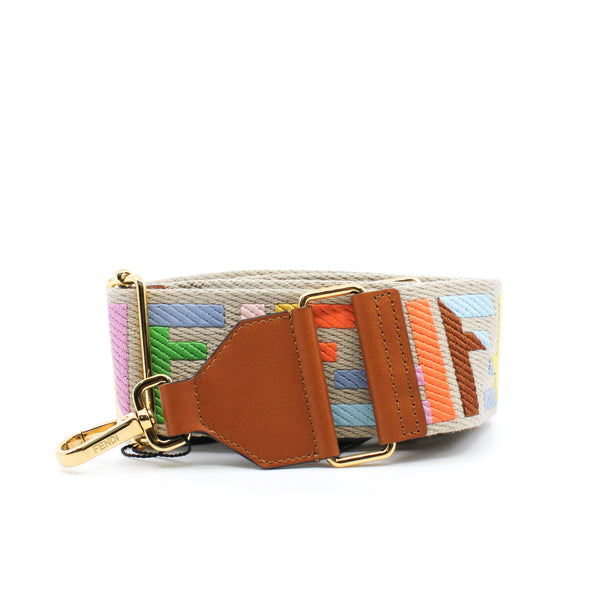 color F brown fabric strap