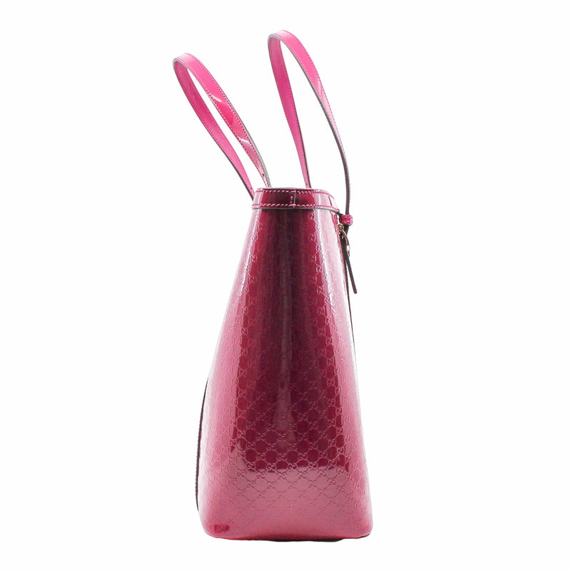 Tote Patent Leather Pink Berry - L'UXE LINK