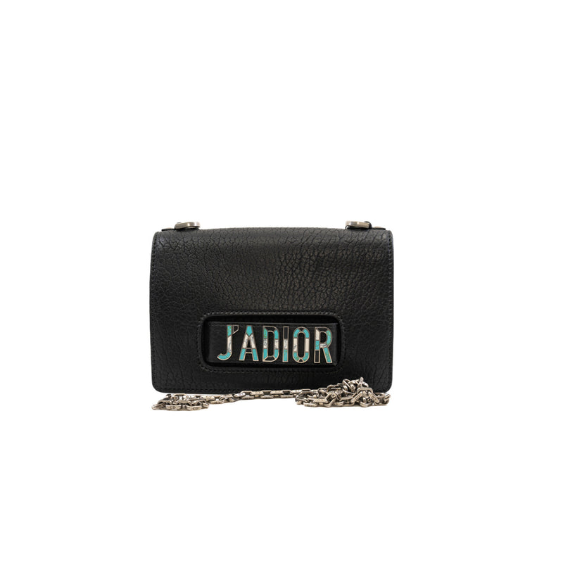 ja dior medium with Lacquer buckle in goat black phw