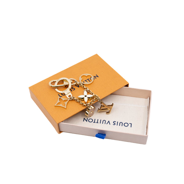bag charm chain ghw monogram white pink - L'UXE LINK
