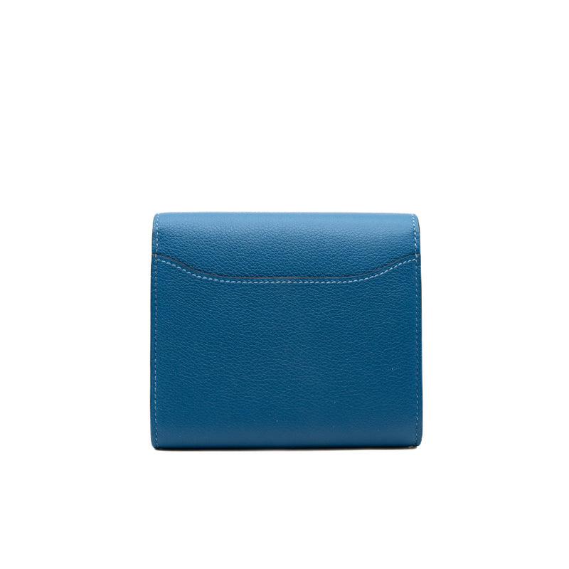 constance compact wallet blue evercolor ghw - L'UXE LINK