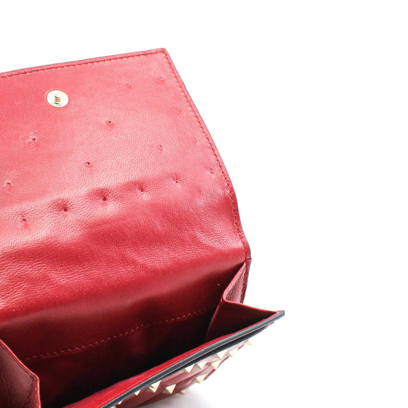 vt small red wallet rivet - L'UXE LINK
