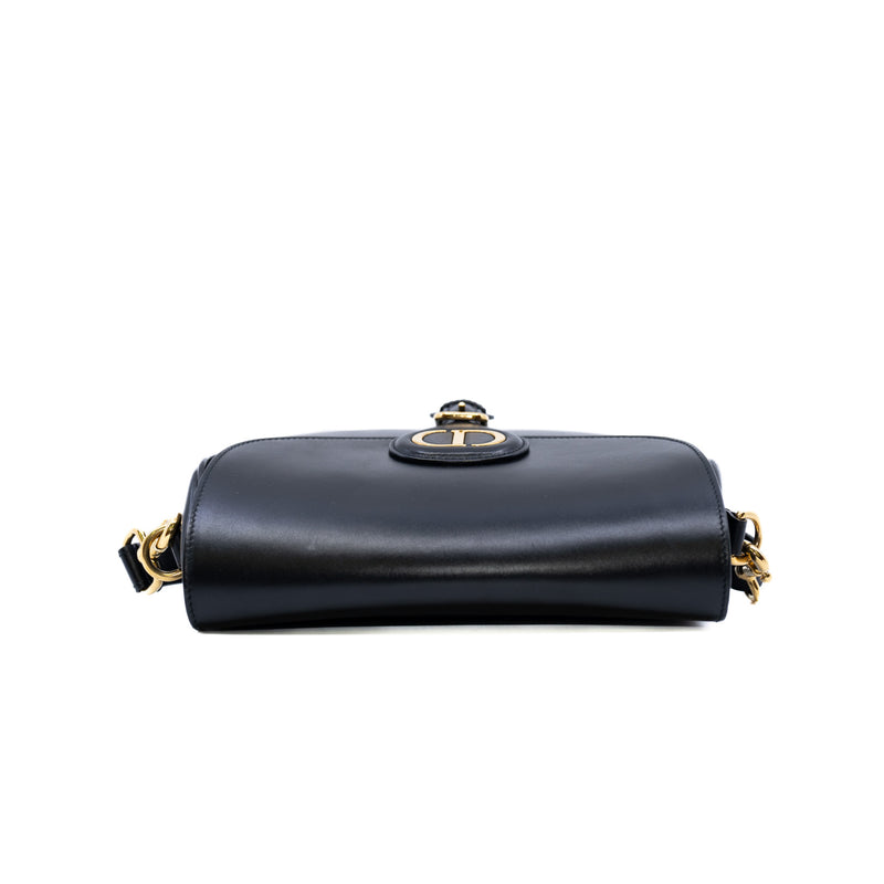 bobby medium in lambskin black ghw - L'UXE LINK