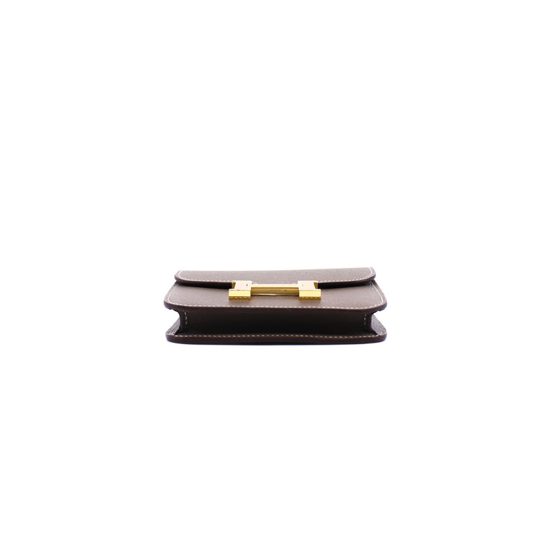 constance slim epsom etoupe ghw u stamp - L'UXE LINK
