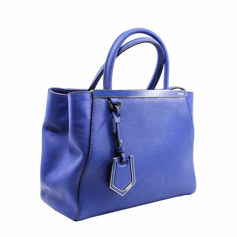 2JOURS BAG LEATHER PETITE SMALL BLUE PHW