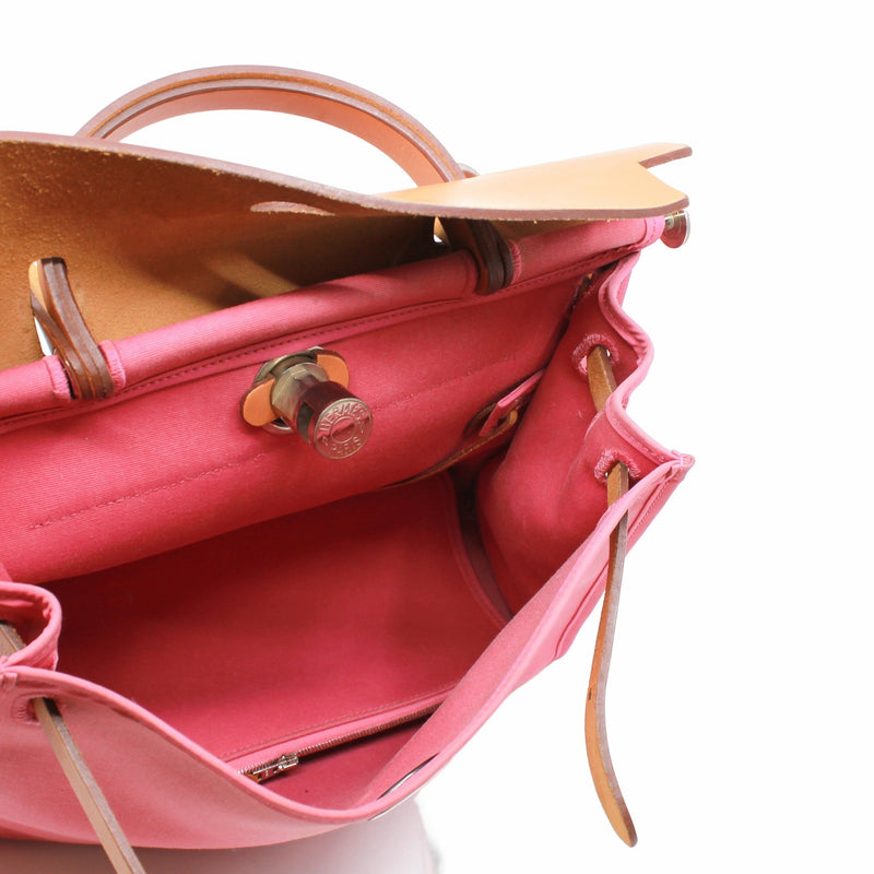 herbag 31cm fabric pink phw - L'UXE LINK