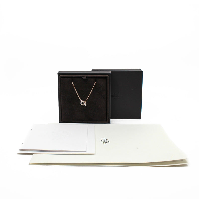 18k rose gold necklace finesse Q - L'UXE LINK