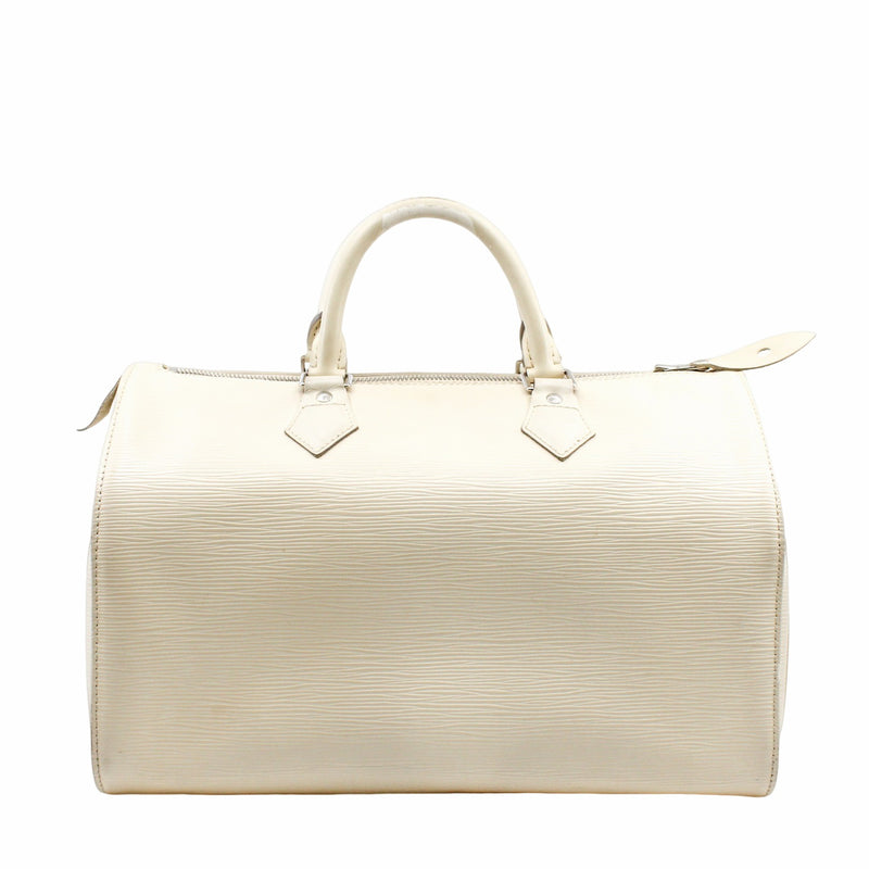 LV Speedy 35  Epi Leather Blanco PHW - L'UXE LINK
