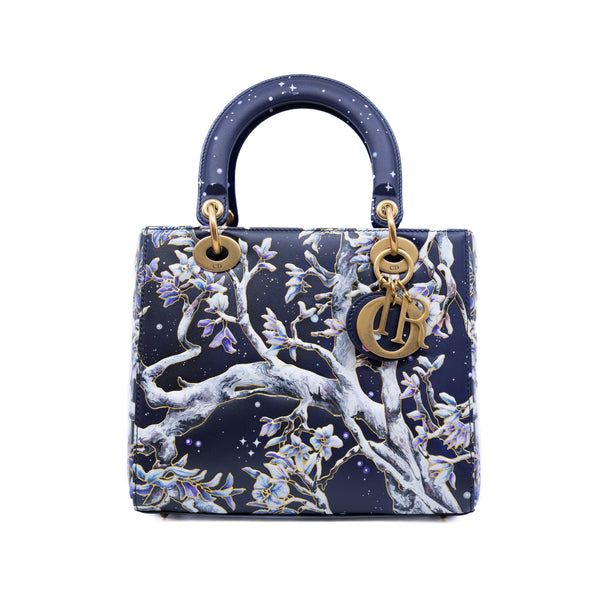 lady dior art medium blue moon