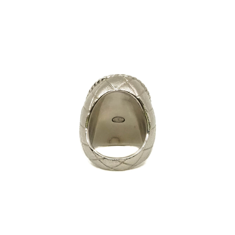 cc crystal logo crown coin ring in ghw/phw #A 2021