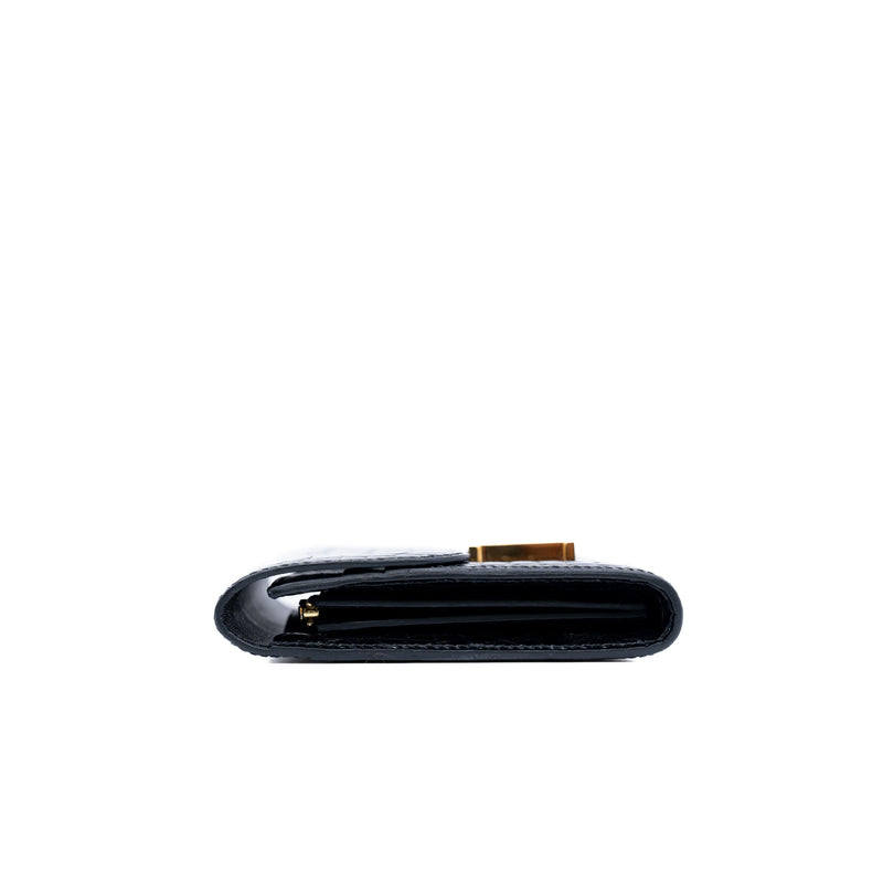 constance compact wallet in CCD black ghw - L'UXE LINK