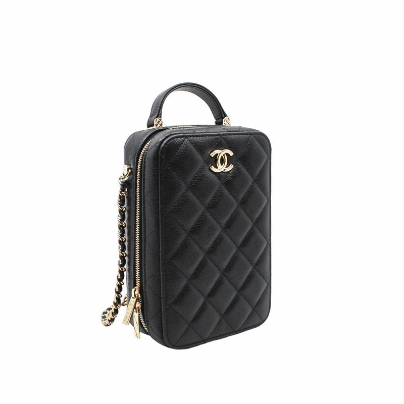 camera case with handle black caviar ghw aktpae72 - L'UXE LINK