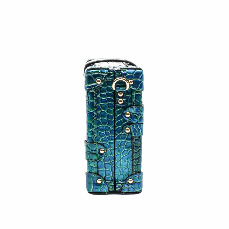 PETITE MALLE gradient lake blue CROCODILE GHW - L'UXE LINK
