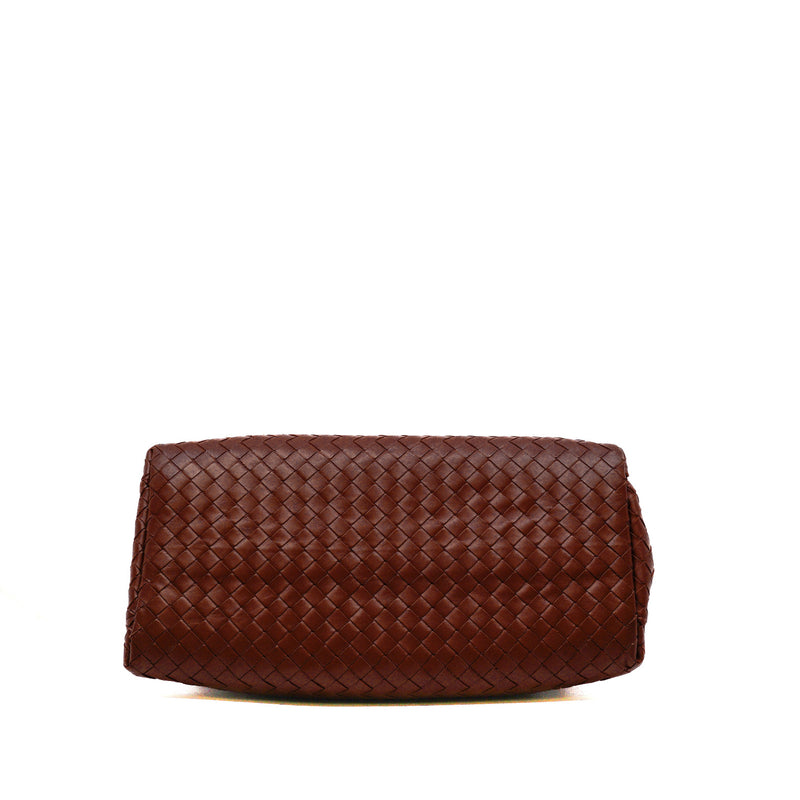 roma medium in leather brick color - L'UXE LINK
