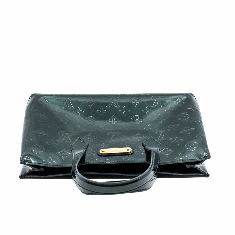 Monogram Verni Wilshire PM Handbag Tote Bag Enamel Calf Amarant - L'UXE LINK