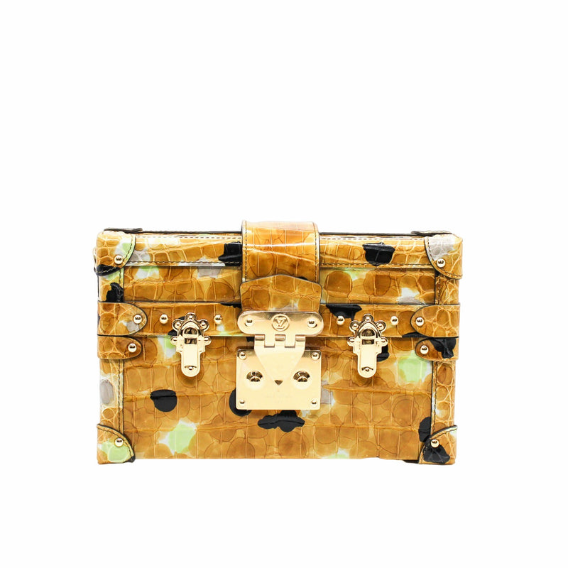 PETITE MALLE MIX COLOR POINT CROCODILE YELLOW GHW