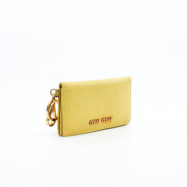 miumiu yellow card holder