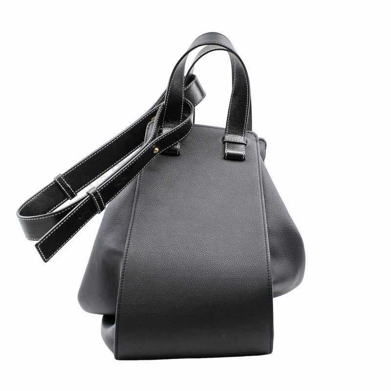 Hammock shoulder bag Small leather navy ghw - L'UXE LINK