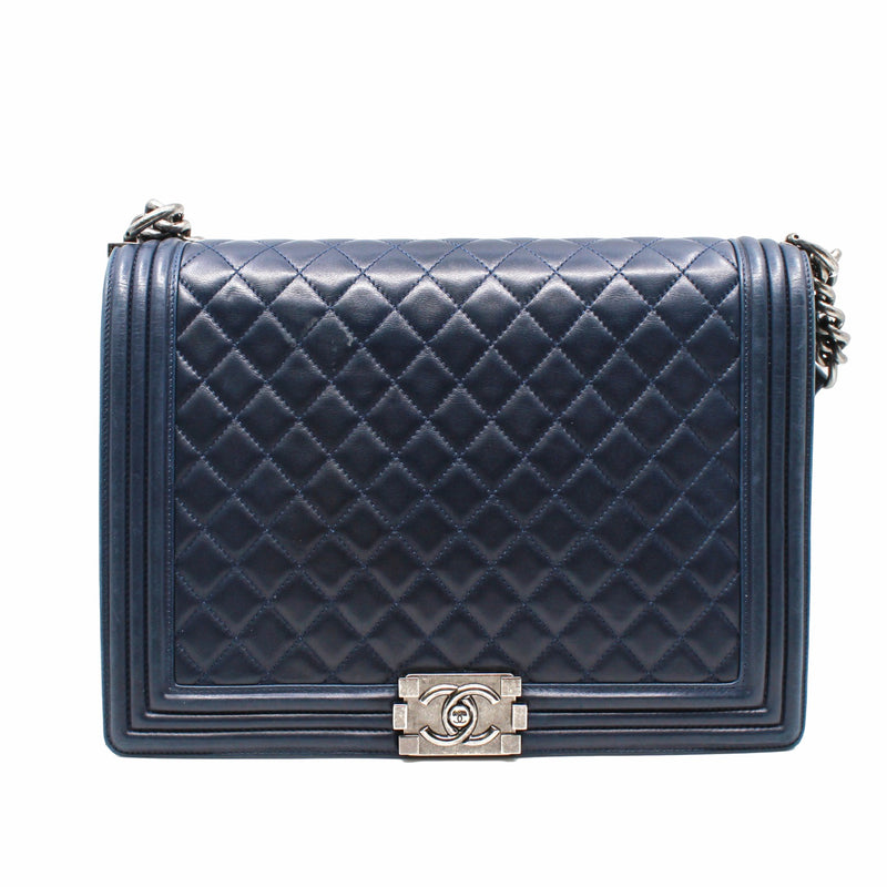 leboy large lamb skin navy phw seri 16 - L'UXE LINK