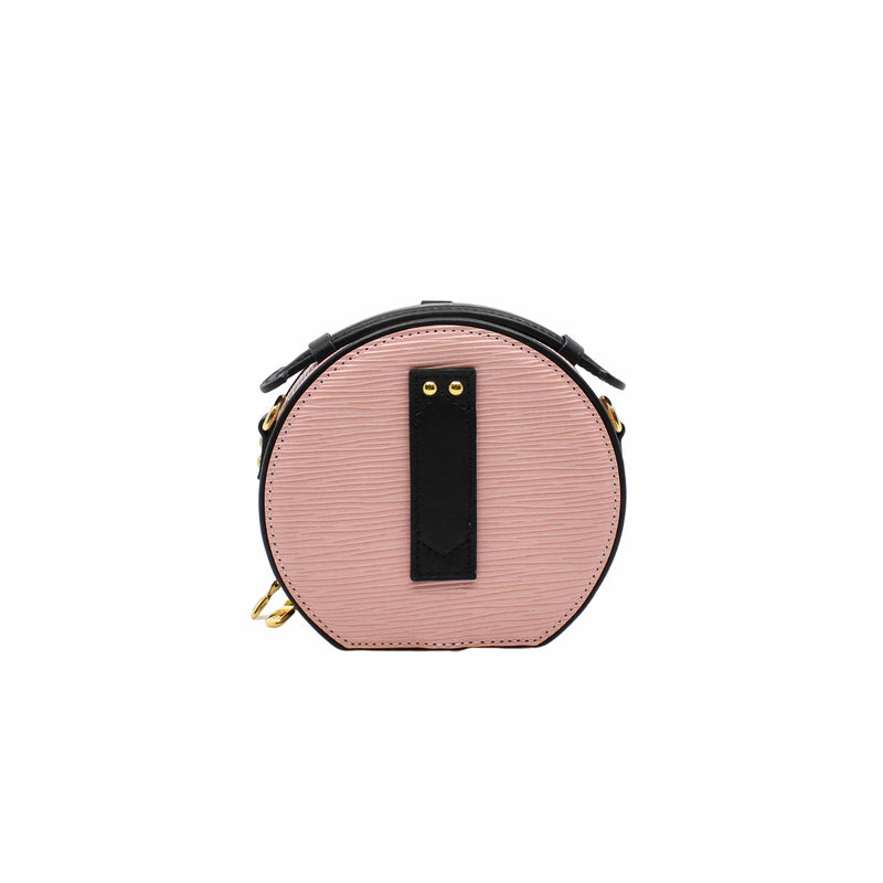 MINI BOÎTE CHAPEAU epi pink ghw - L'UXE LINK