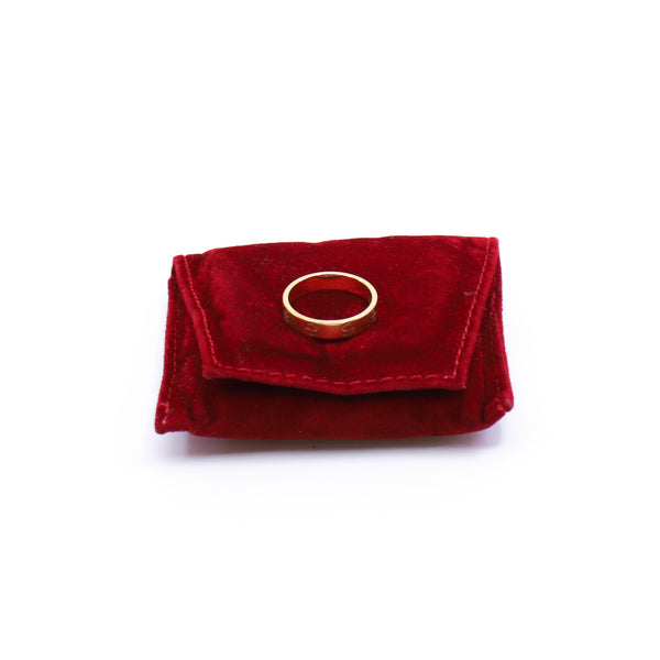 love ring in 18 yg #50 UD1827 - L'UXE LINK