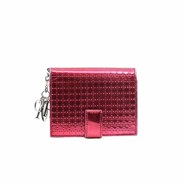 wallet small  patent rose red phw - L'UXE LINK