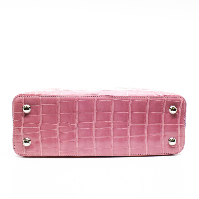 capucines pm crocodile pink - L'UXE LINK