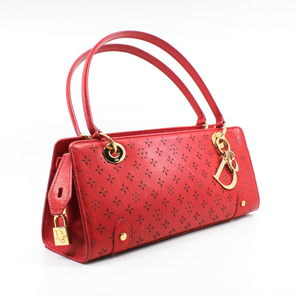 vintage shoulder bag  red ghw - L'UXE LINK