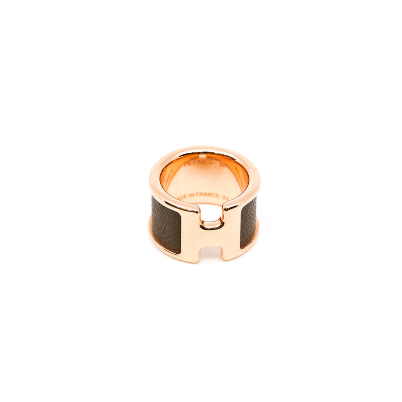 Olympe ring large model etoupe rghw - L'UXE LINK