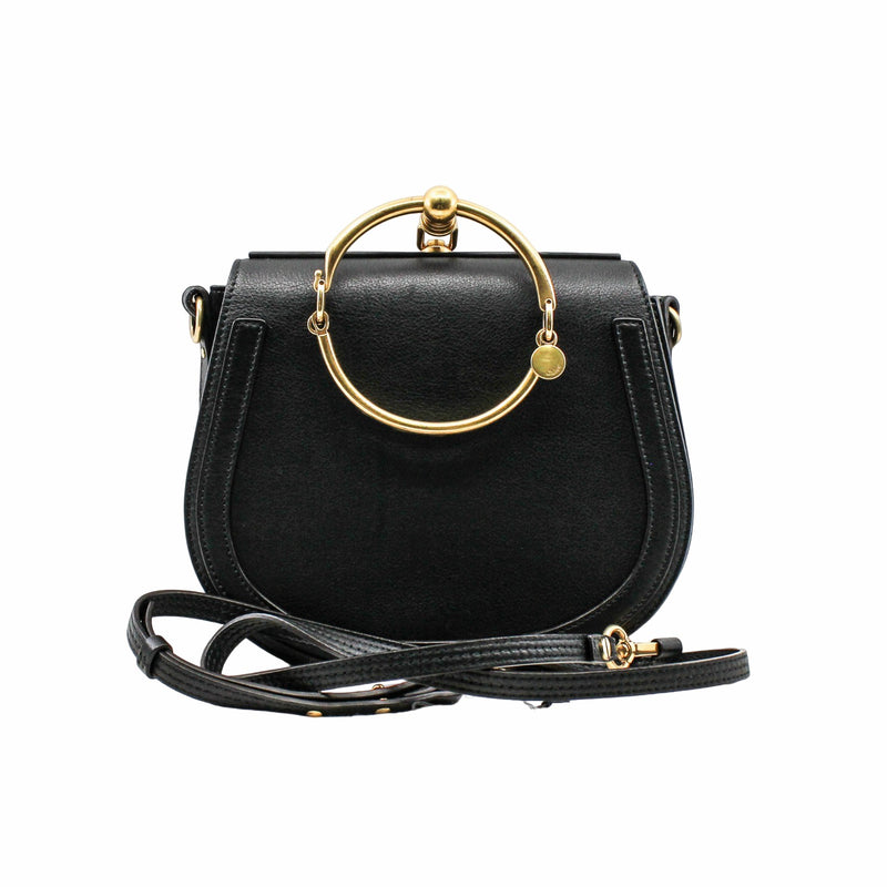Nile Bracelet Bag Medium Calfskin  Black ghw - L'UXE LINK