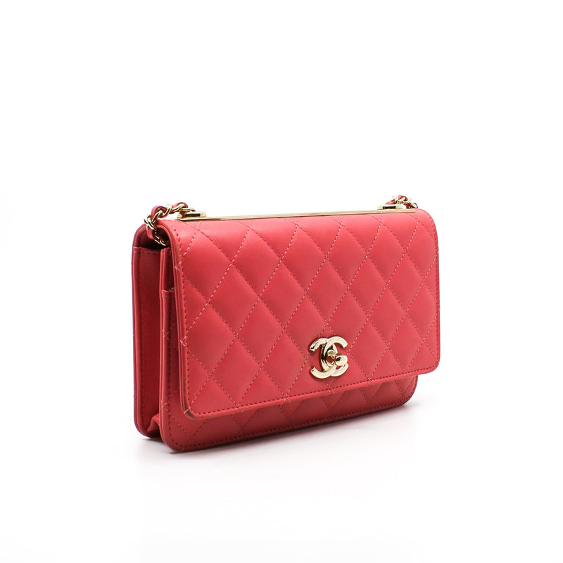 Chanel Top Handle Wallet On Chain WOC Pink Caviar Gold Hardware 22S – Coco  Approved Studio