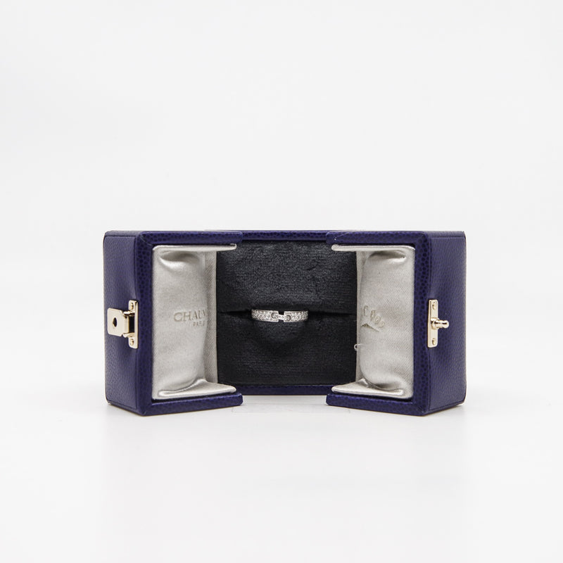 18k wg x half diamonds ring #49 - L'UXE LINK