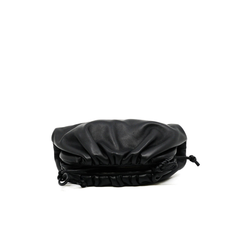 mini pouch in leather black - L'UXE LINK