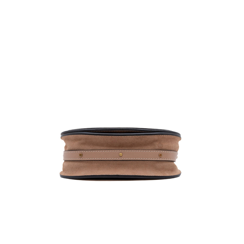 nile crossbody bag in leather beige ghw - L'UXE LINK