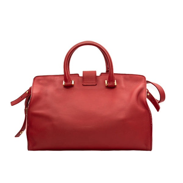 ysl small tote y bucle red