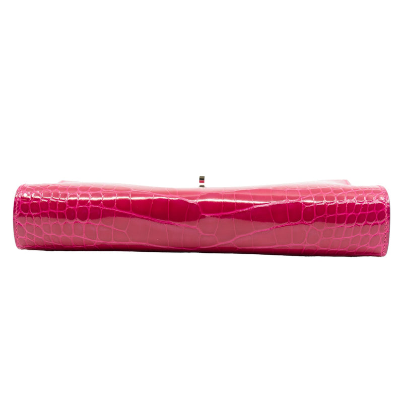 kelly to go crocodile 90 framboise phw - L'UXE LINK