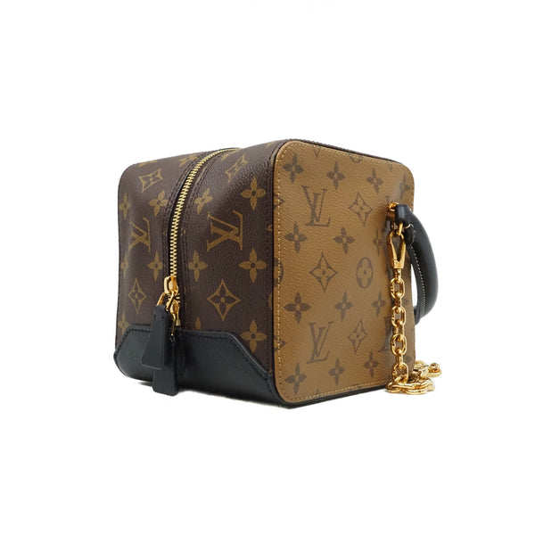 dice bag in reverse canvas monogram ghw 2017 - L'UXE LINK