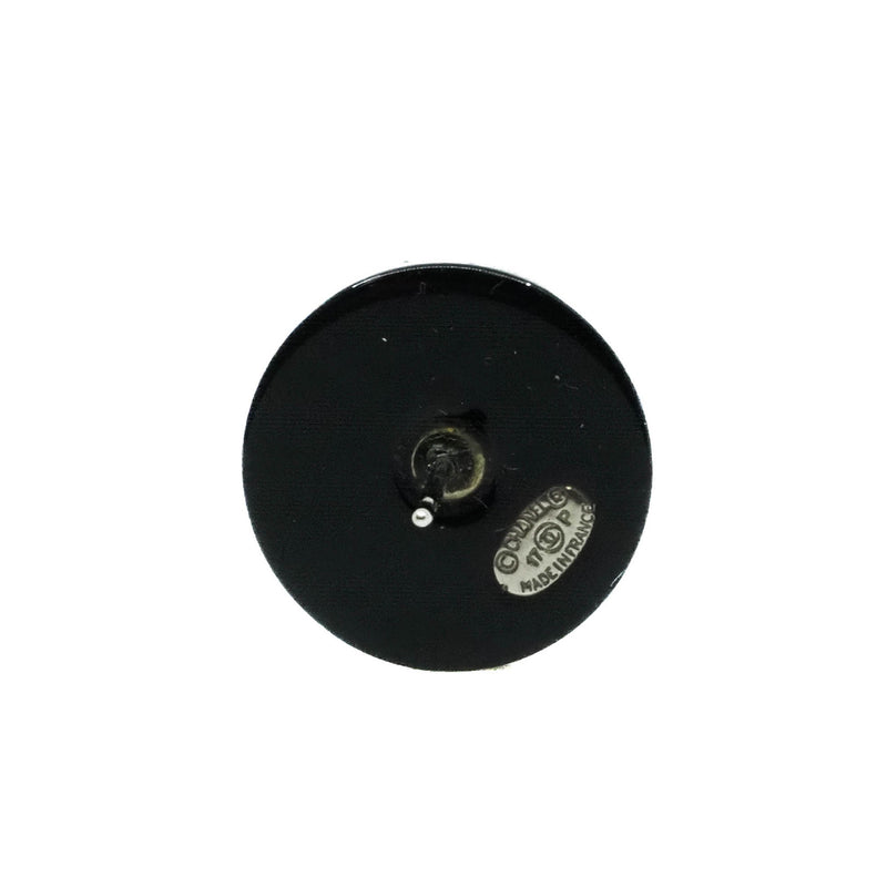 circle earring in black/white - L'UXE LINK
