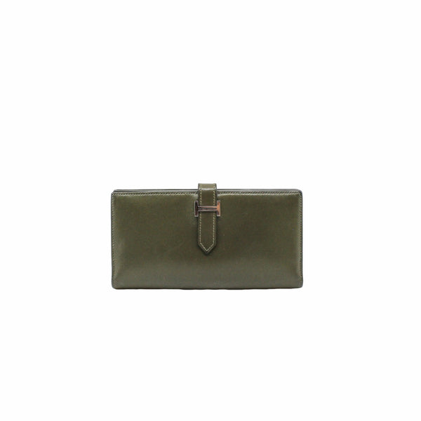 bearn  long wallet grass green phw A stamp - L'UXE LINK