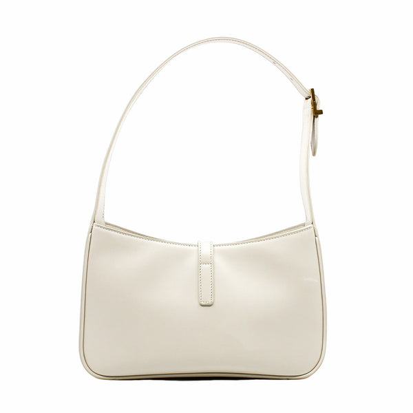 hobo shoulder bag  calf skin white ghw rrp 3100 - L'UXE LINK