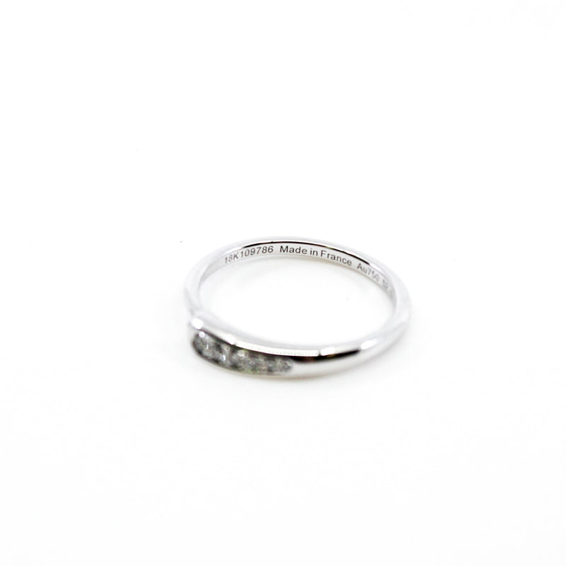 chaine d'ancre punk 18k wg little diamond ring#52 - L'UXE LINK