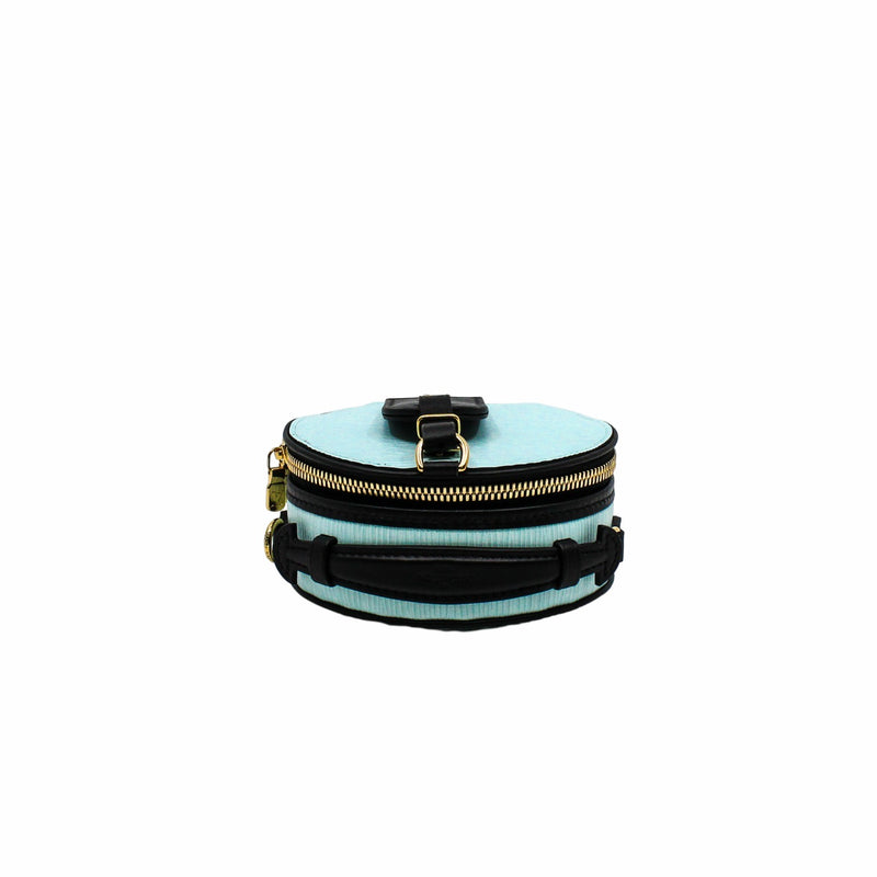 MINI BOÎTE CHAPEAU epi blue ghw - L'UXE LINK
