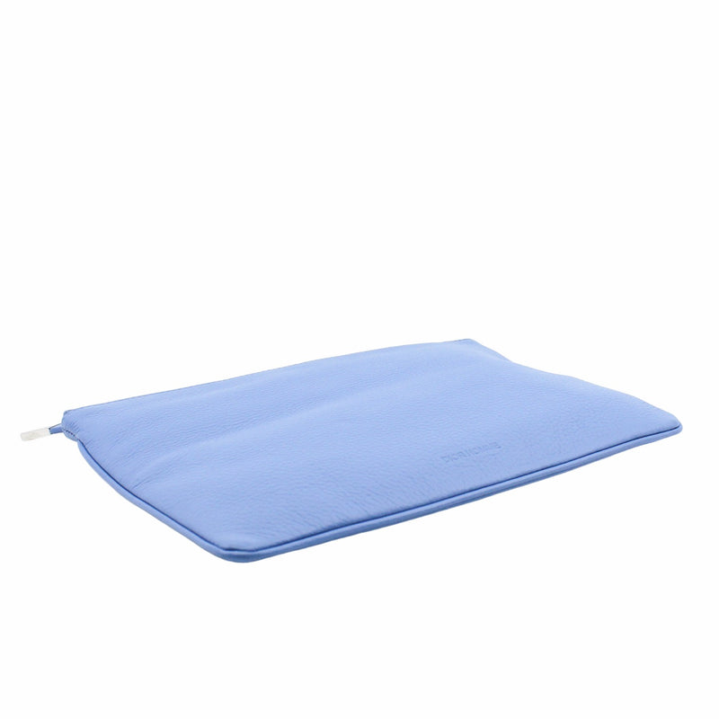 men clutch leather blue phw - L'UXE LINK