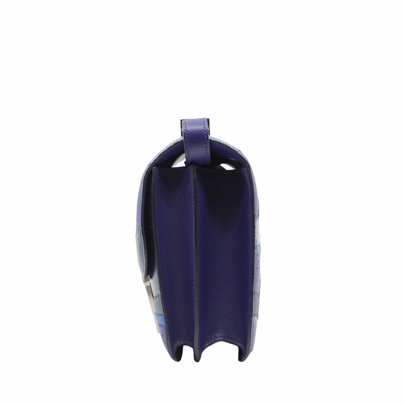 CONSTANCE 24 mix alligator navy purple SHW STAMP C - L'UXE LINK