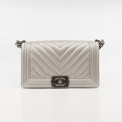 leboy  medium silver phw seri22 - L'UXE LINK